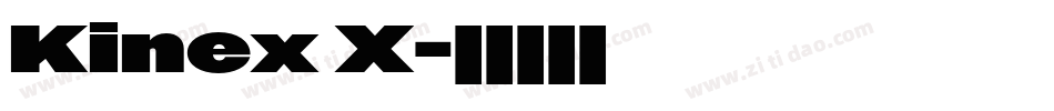 Kinex X字体转换